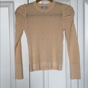 Zara Sheer Peach Top